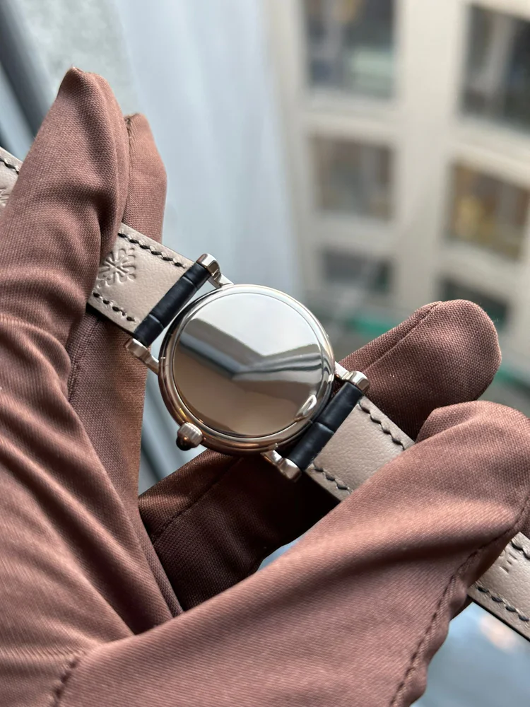 Patek Philippe Calatrava 4857G Lady Moonphase White Gold box and extract from the archives 2004